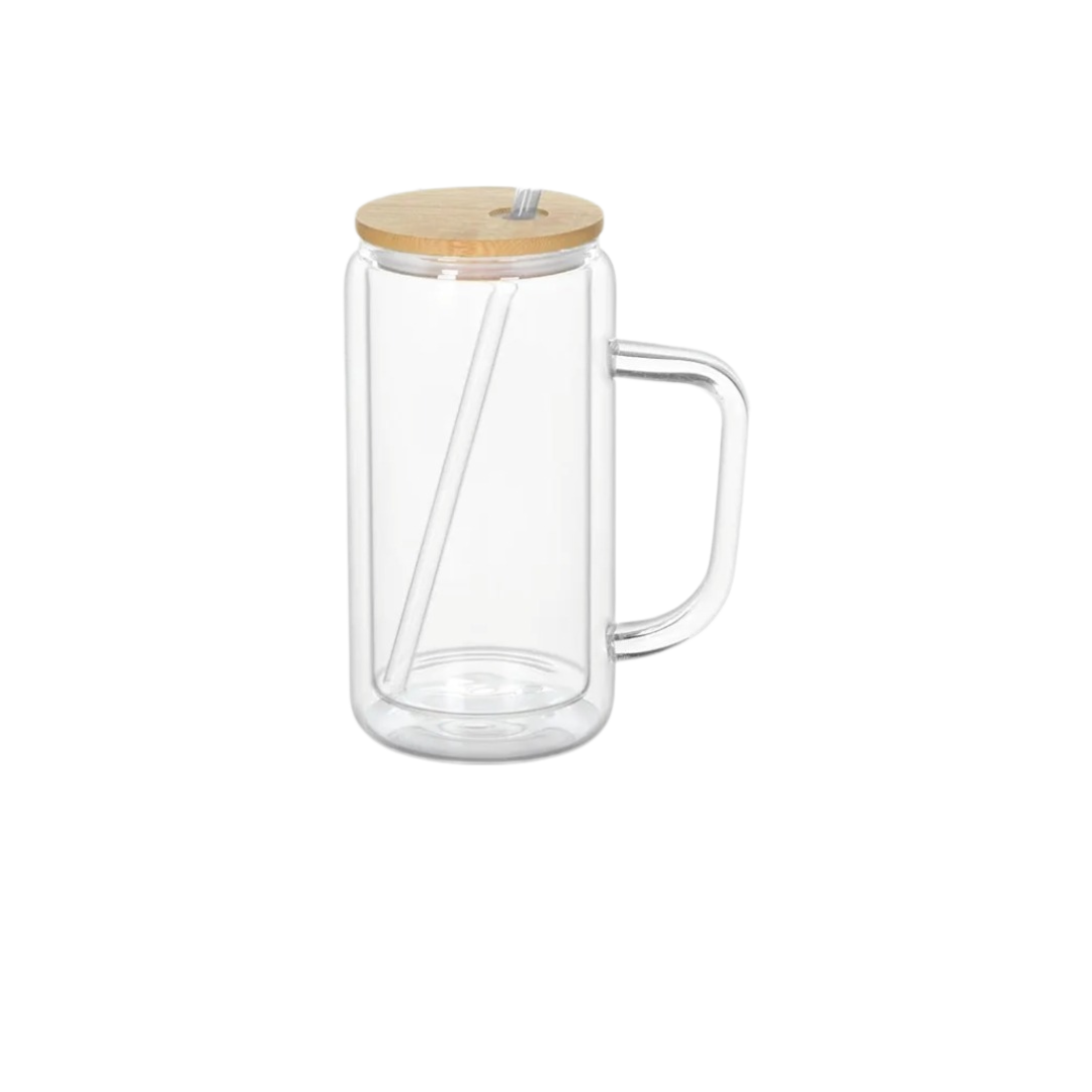 16 oz. Glass Cup with Handle