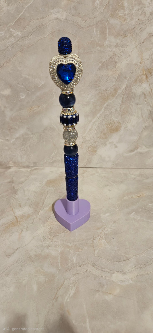 Blue Bling Pen