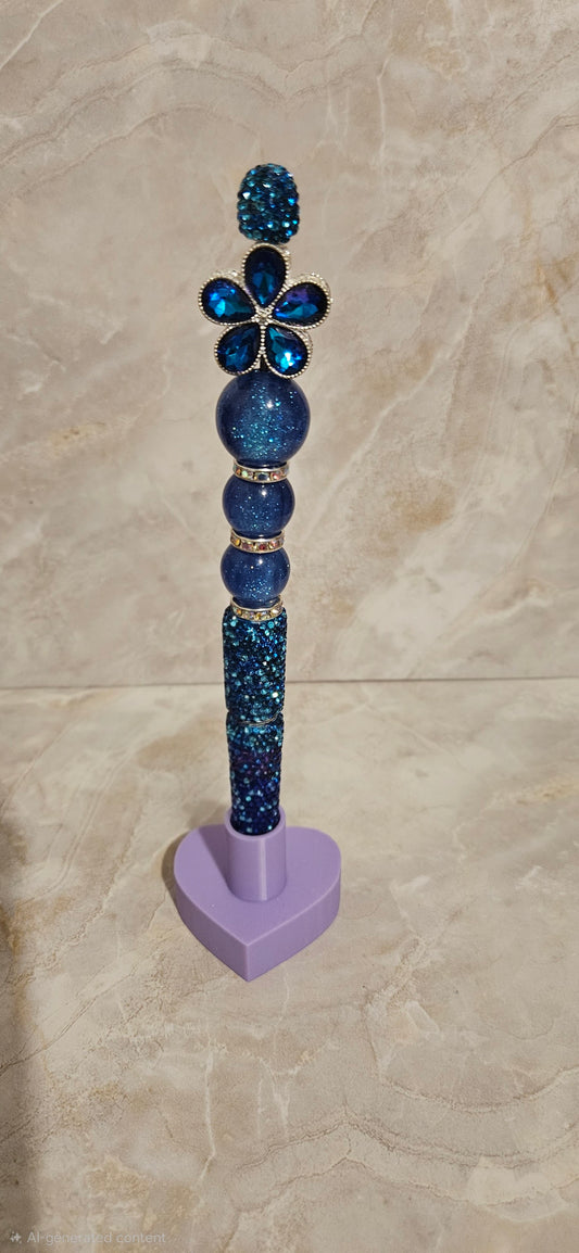 Blue Flower Pen