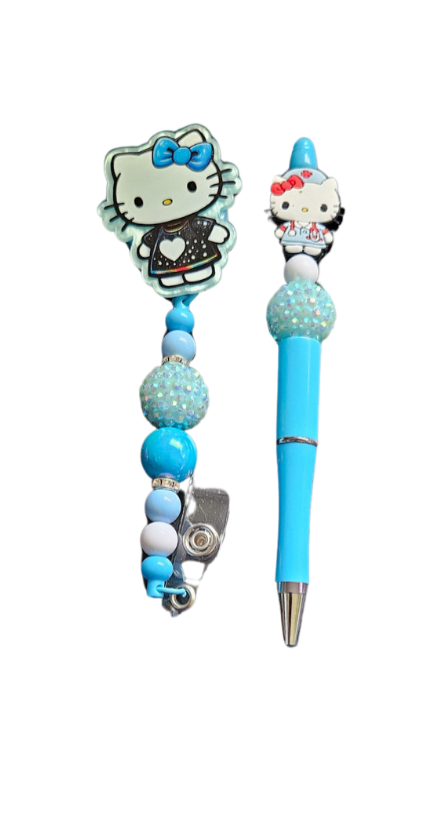 Badge Reel & Custom Pen $20.00