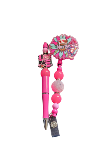 Badge Reel & Custom Pen $20.00