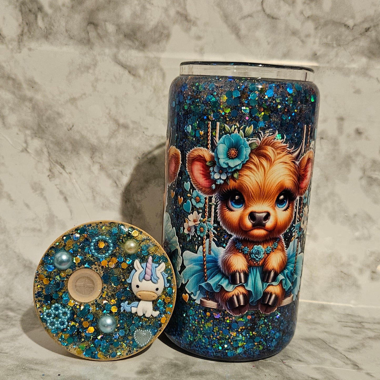 Cow Snowglobe Cup
