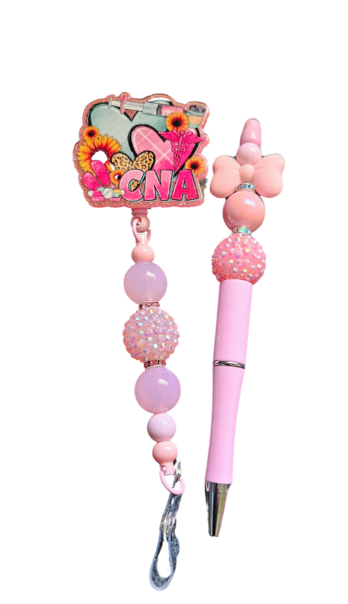 Badge Reel & Custom Pen $20.00